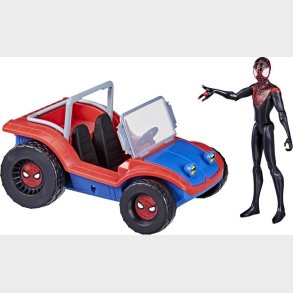 Miles Morales Figur Og Spider Mobile Kretj - Marvel