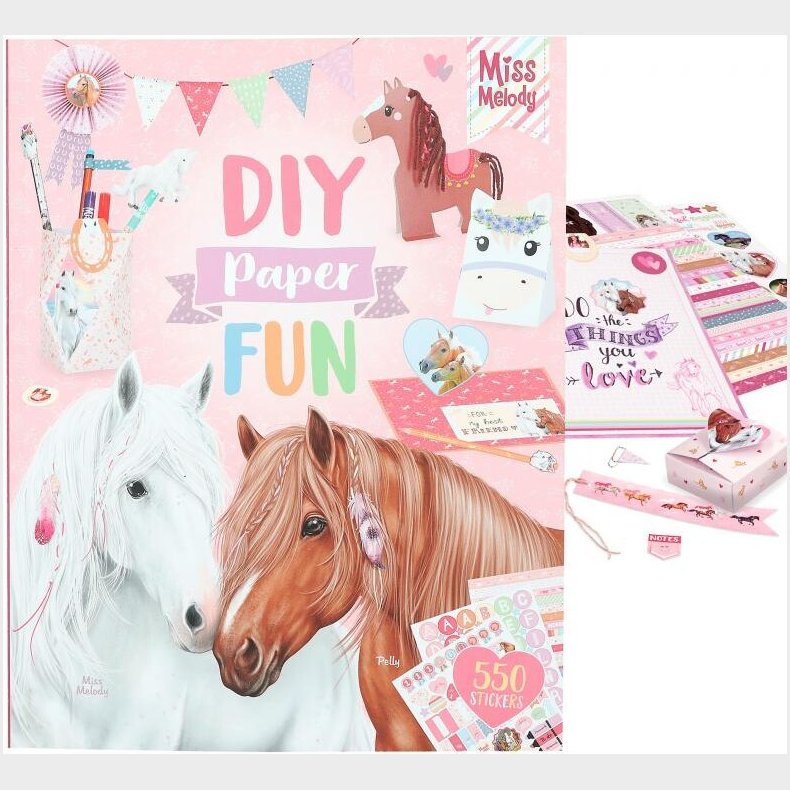 Miss Melody - Diy Paper Fun Bog Med 550 Klistermrker - Diverse - Bog