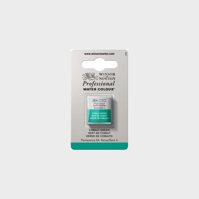 Winsor &amp; Newton - Akvarelfarve 1/2 Blok - Cobalt Green