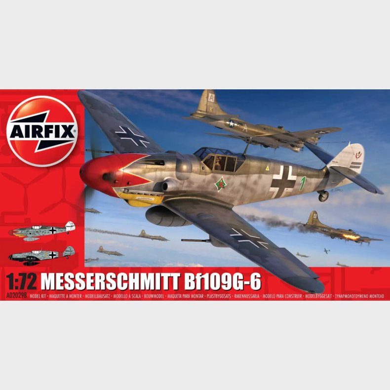 Airfix - Messerschmitt Bf109g-6 Fly Byggest - 1:72 - A02029b