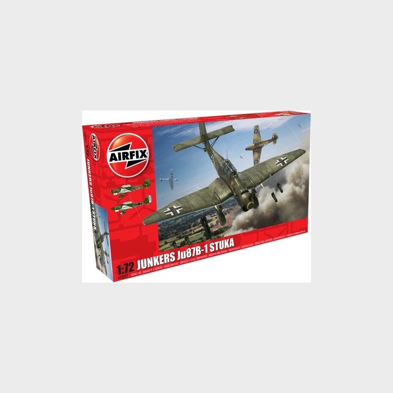 Airfix - Junkers Ju87b-1 Stuka Fly Byggest - 1:72 - A03092