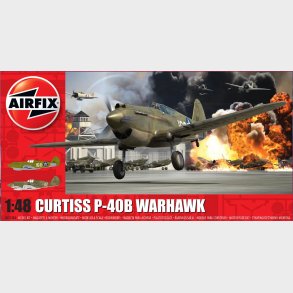 Airfix - Curtiss P-40b Warhawk Fly Byggest - 1:48 - A05130a
