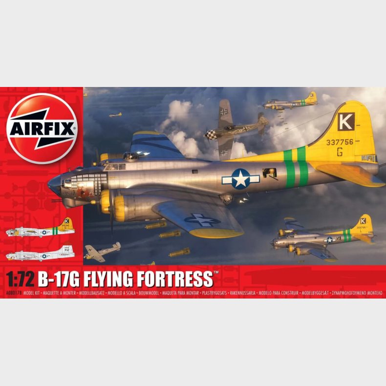 Airfix - Boeing B-17g Flying Fortress Fly Byggest - 1:72 - A08017b