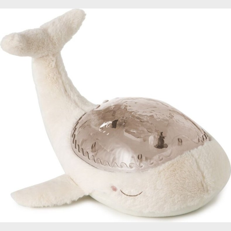 Cloud B - Tranquil Whale Family - Lampe Og Bamse St - Lyd Og Lys - Hvid