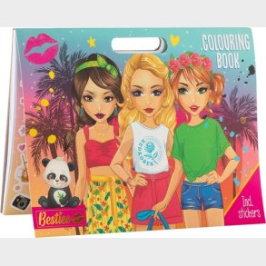 Besties - Stor Malebog Med Klistermrkeark Og Hndtag - Diverse - Bog