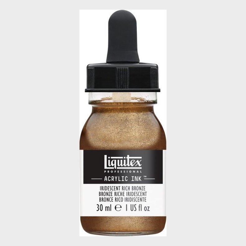 Liquitex - Acrylic Ink Blk - Iridescent Rich Bronze 30 Ml