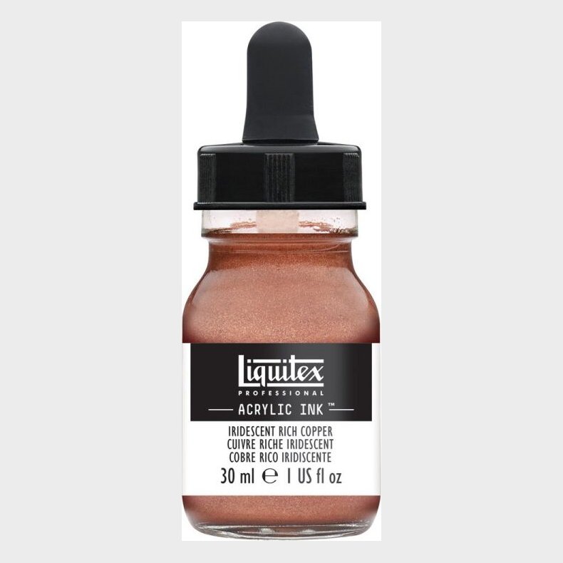 Liquitex - Acrylic Ink Blk - Iridescent Rich Copper 30 Ml