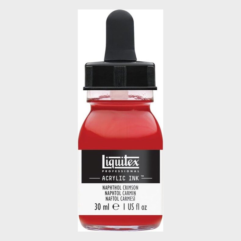 Liquitex - Acrylic Ink Blk - Naphthol Crimson 30 Ml