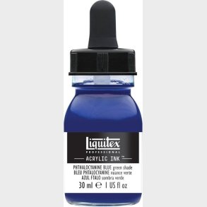 Liquitex - Acrylic Ink Blk - Phthalocyanine Blue - Green Shade 30 Ml
