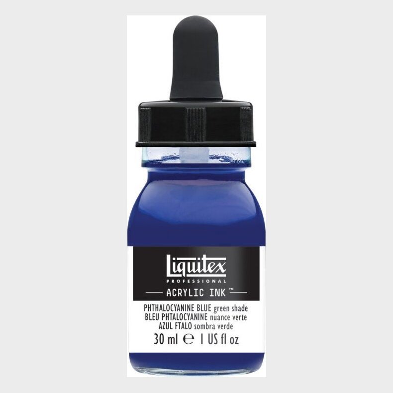 Liquitex - Acrylic Ink Blk - Phthalocyanine Blue - Green Shade 30 Ml