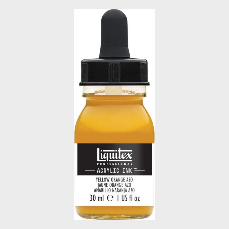 Liquitex - Acrylic Ink Blk - Yellow Orange Azo 30 Ml