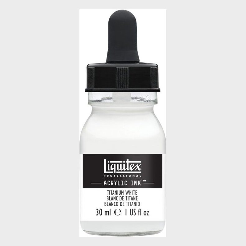 Liquitex - Acrylic Ink Blk - Titanium White 30 Ml