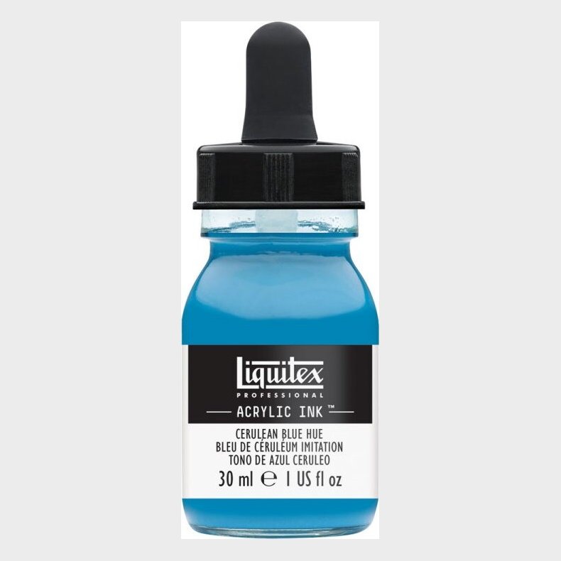 Liquitex - Acrylic Ink Blk - Cerulean Blue Hue 30 Ml