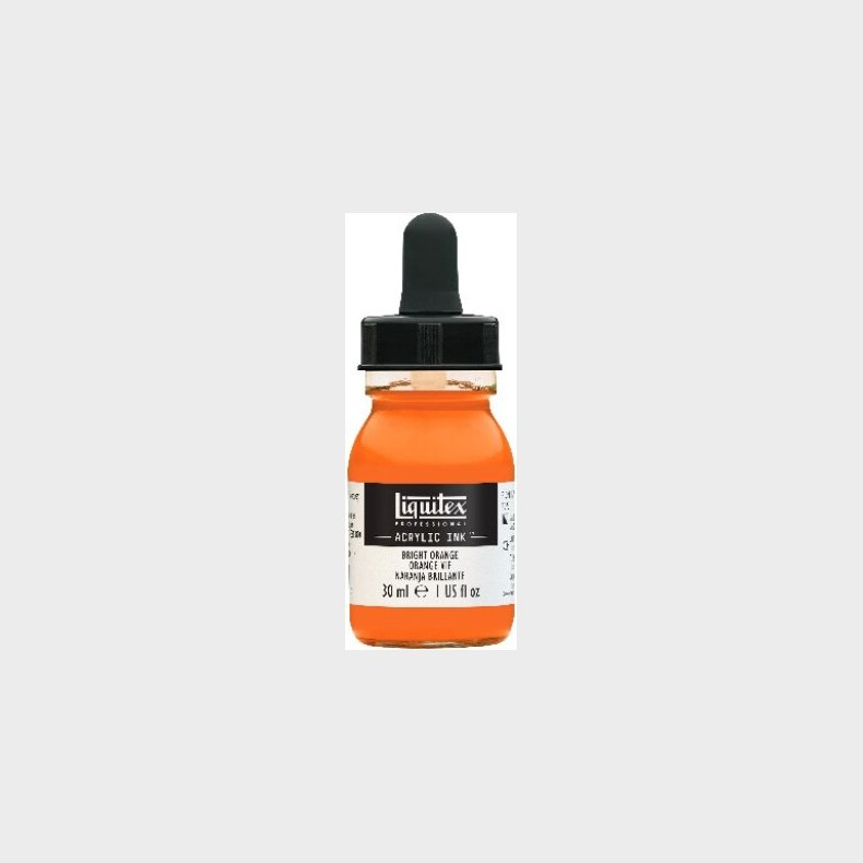 Liquitex - Acrylic Ink Blk - Bright Orange 30 Ml