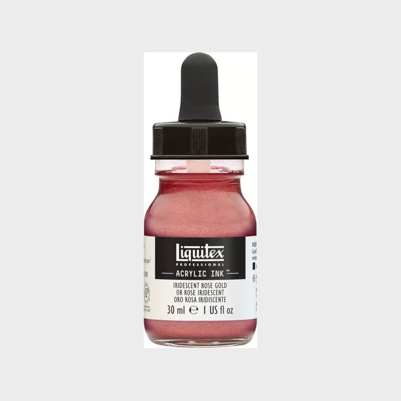 Liquitex - Acrylic Ink Blk - Iridescent Rose Gold 30 Ml