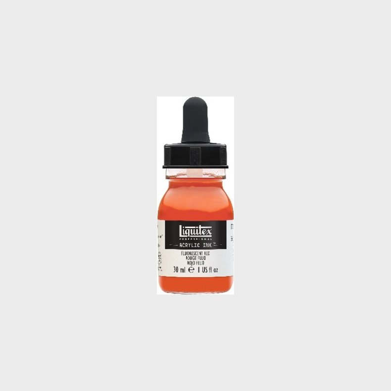 Liquitex - Acrylic Ink Blk - Fluorescent Red 30 Ml