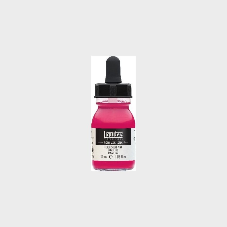 Liquitex - Acrylic Ink Blk - Fluorescent Pink 30 Ml