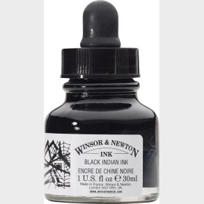 Winsor & Newton - Black Indian Ink 30 Ml - Blk