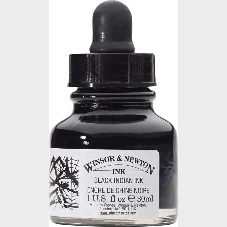 Winsor &amp; Newton - Black Indian Ink 30 Ml - Blk