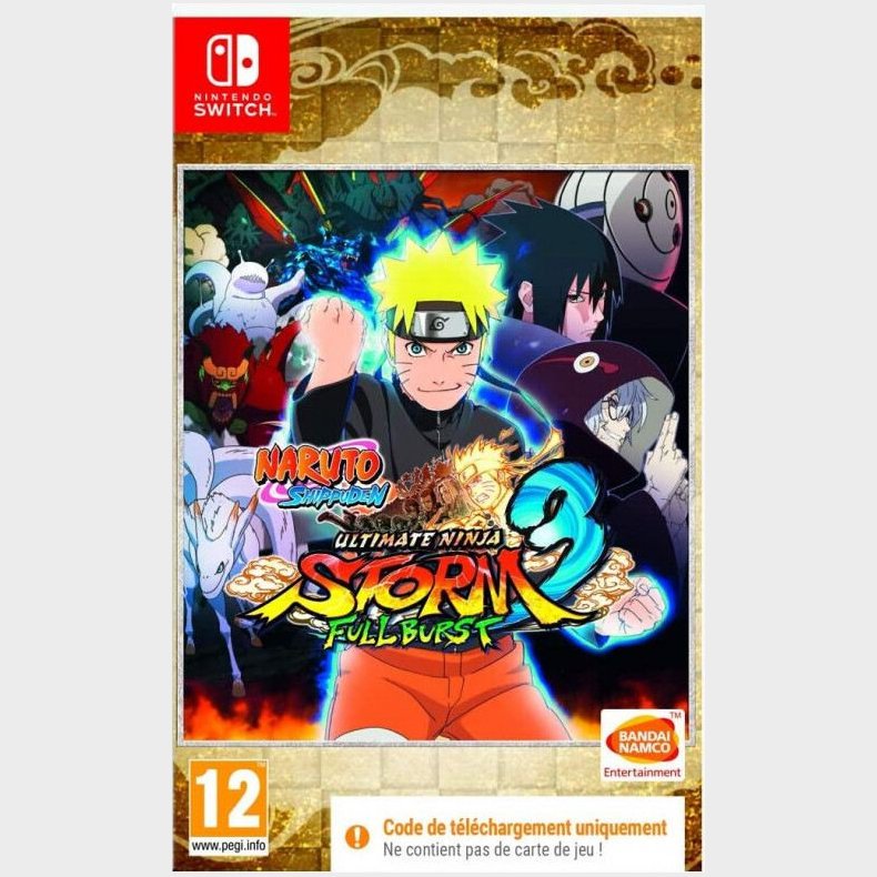 Naruto Ultimate Ninja Storm 3 Full Burst (code In A Box) (gb) - Nintendo Switch