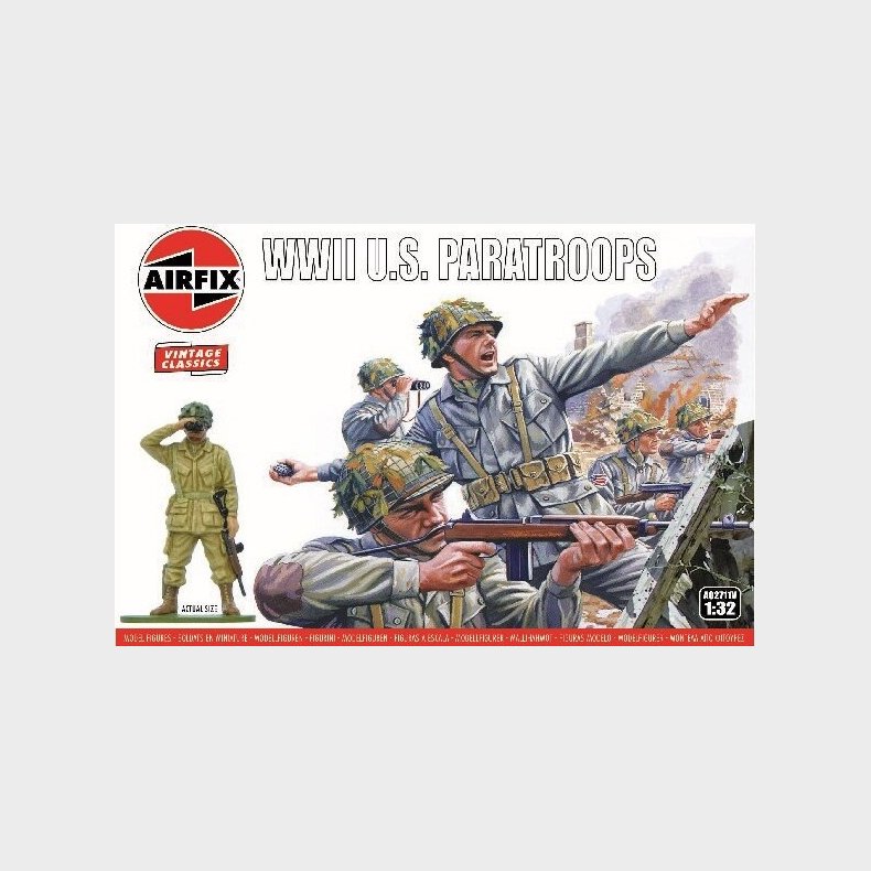 Airfix - Wwii U.s. Paratroops - 1:32 - A02711v