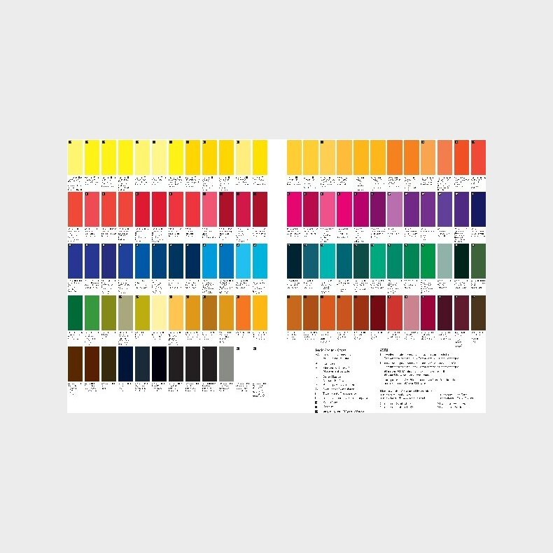 Winsor &amp; Newton - Akvarelfarve Farvekort