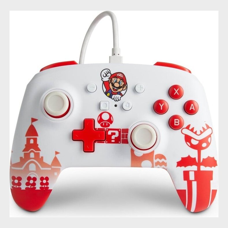 Powera - Enhanced Wired Controller Til Nintendo Switch - Mario