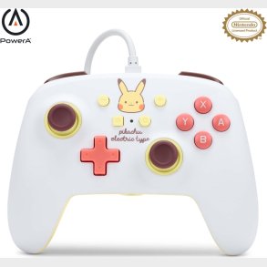 Powera - Enhanced Wired Controller Til Nintendo Switch - Pikachu