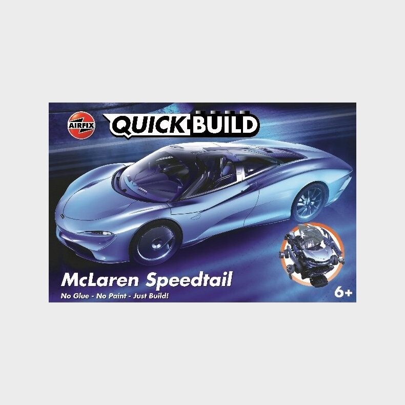 Airfix - Quickbuild - Mclaren Speedtail Modelbil Byggest - J6052