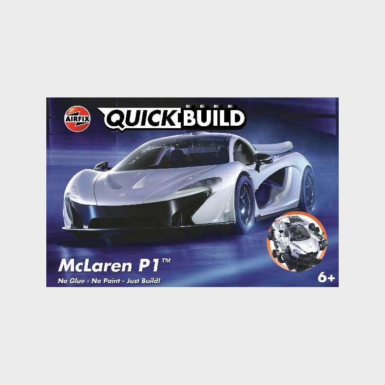 Airfix - Quickbuild - Mclaren P1 Modelbil Byggest - White - J6028