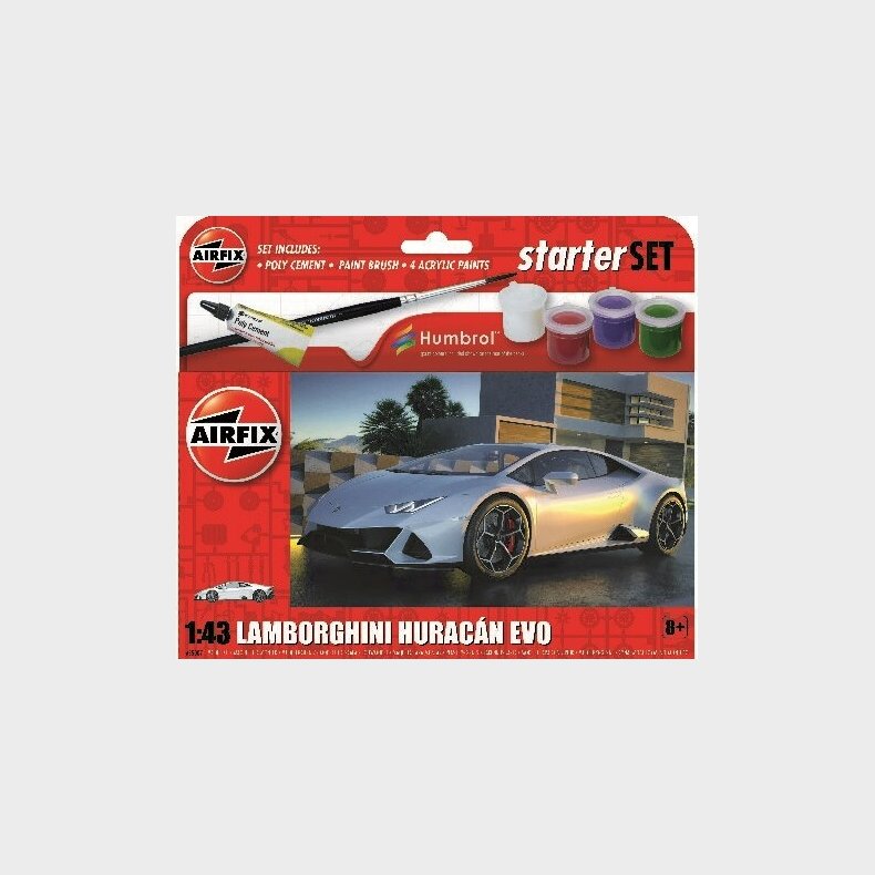 Airfix Starter Set - Lamborghini Huracan Evo - 1:43 - A55007