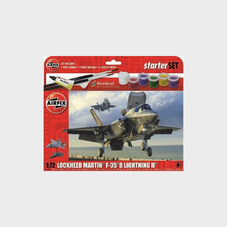 Airfix - Starter Set Lockheed Martin F-35b Light Ll - 1:72 - A55010