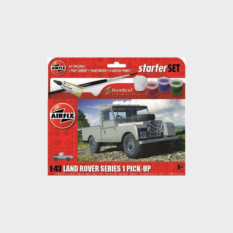 Airfix - Starter Set Land Rover Series 1 Byggest - 1:43 - A55012