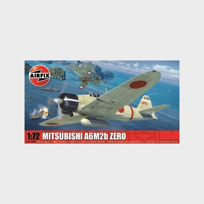 Airfix - Mitsubishi A6m2b Zero Modelfly Byggest - 1:72 - A01005b