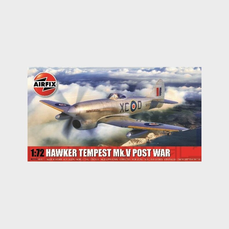 Airfix - Hawker Tempest Model Fly Byggest - 1:72 - A02110