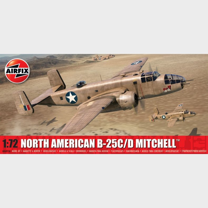 Airfix - North American B-25c/d Mitchell Modelfly - 1:72 - A06015a