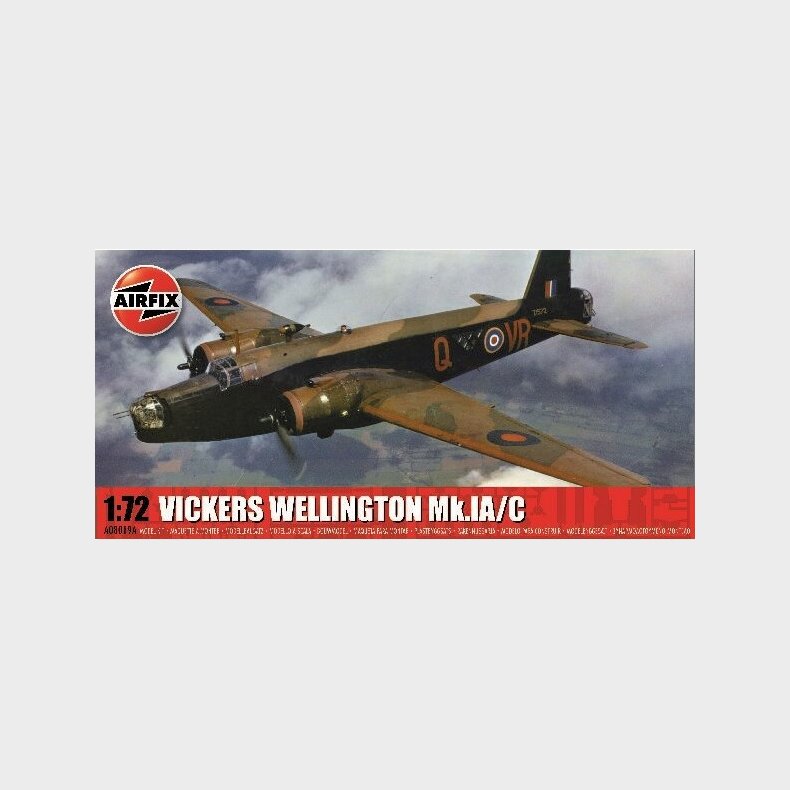 Airfix - Vickers Wellington Mk.ia/c Byggest - 1:72 - A08019a