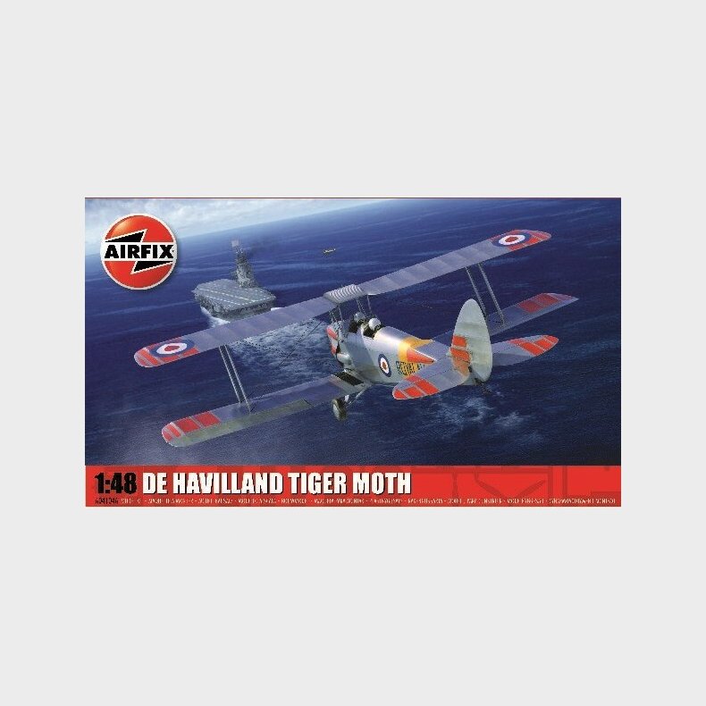 Airfix - De Havilland Tiger Moth Byggest - 1:48 - A04104a