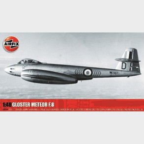 Airfix - Gloster Meteor F.8 Modelfly Byggest - 1:48 - A09182a