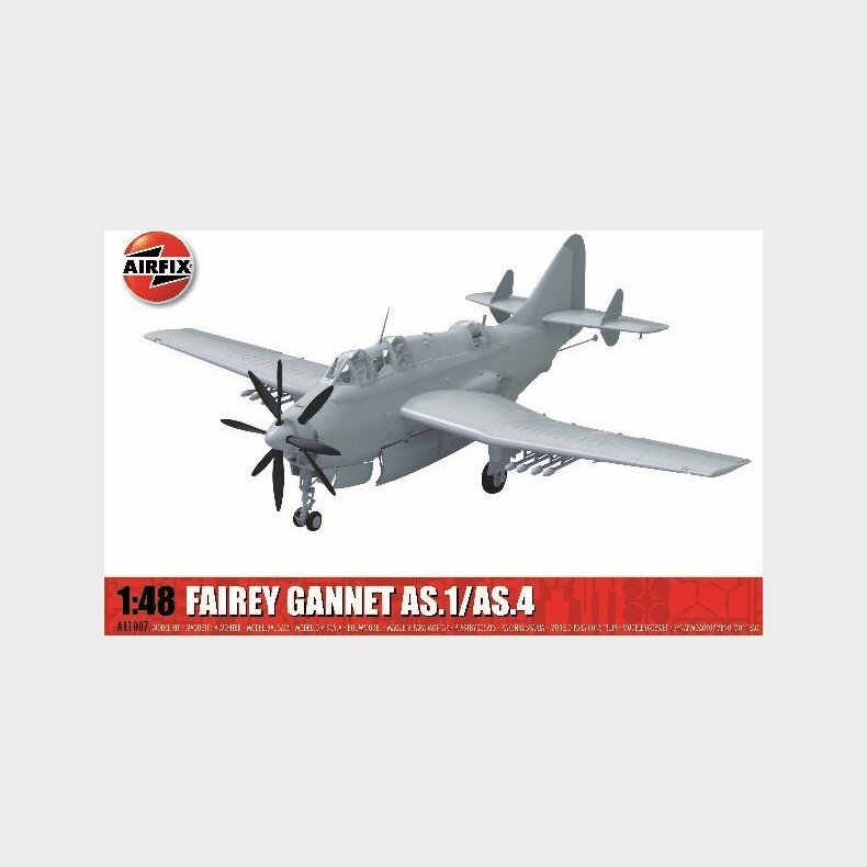 Airfix - Fairey Gannet As.1/as.4 Modelfly Byggest - 1:48 - A11007