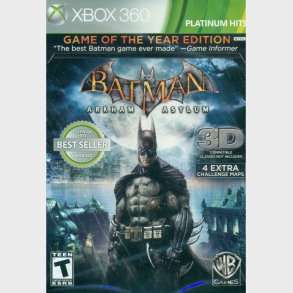 Batman: Arkham Asylum - Game Of The Year Edition - Platinum Hits - Import - Xbox 360