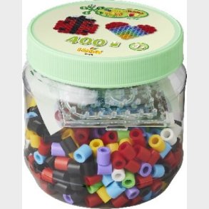 Hama Maxi Perler - Perlest - 400 Perler + 2 Plader - Grn - 8792