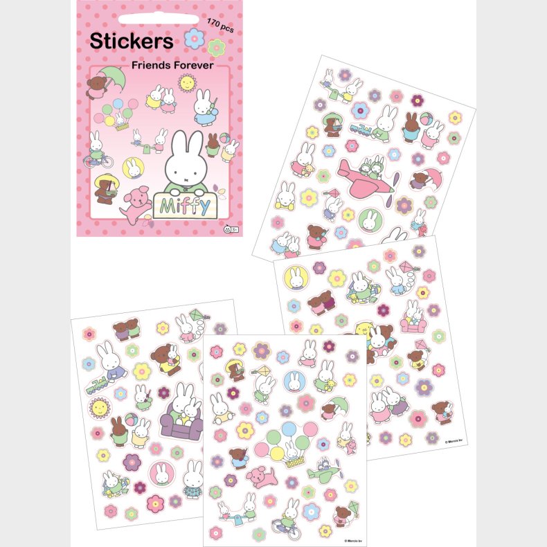 Miffy Klistermrker - Party - 140 Stk