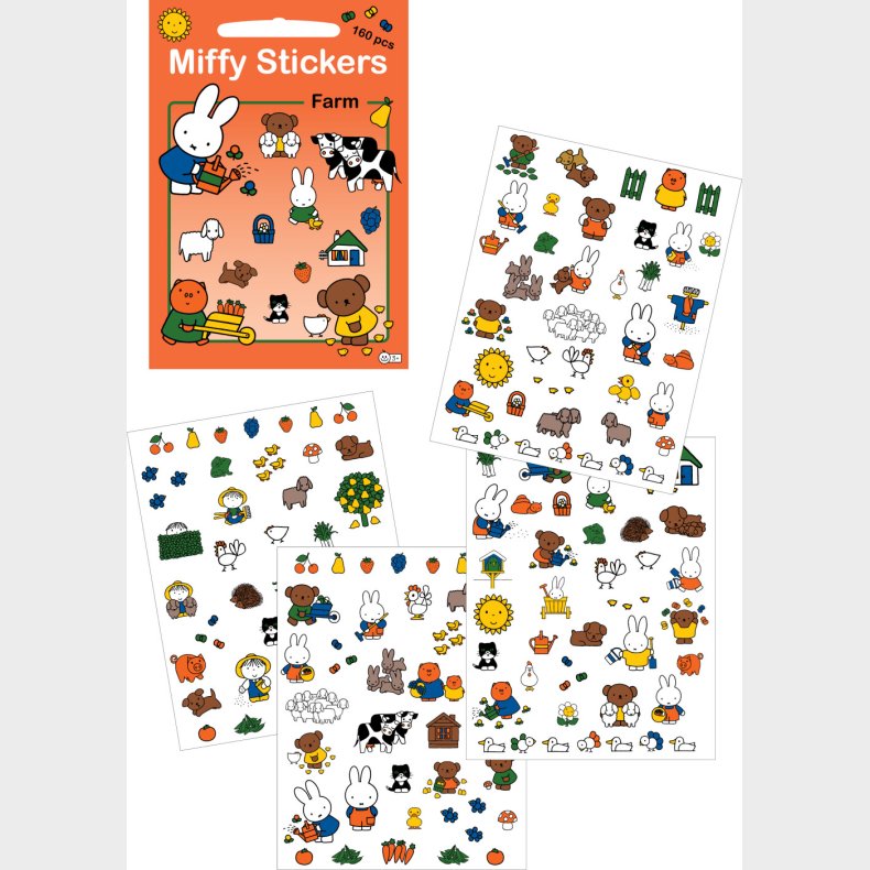 Miffy Klistermrker - Bondegrd - 140 Stk