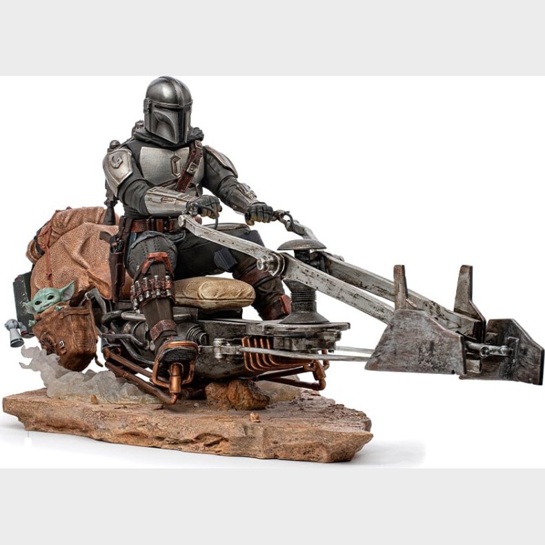 Star Wars - On Speederbike Statue Figur - Skala 1:10