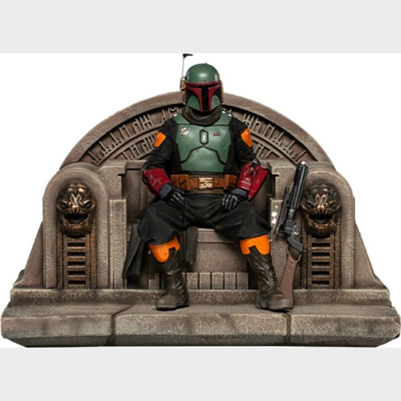 Star Wars - Boba Fett P Trone Statue Figur - Skala 1:10