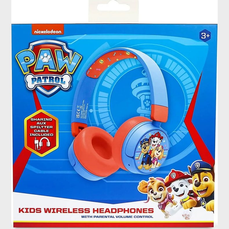 Paw Patrol - Hovedtelefoner Til Brn - Med Voksenkontrol - Otl