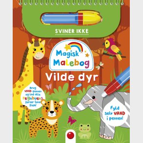 Vand Malebog - Mal Med Vand - Vilde Dyr - Diverse - Bog