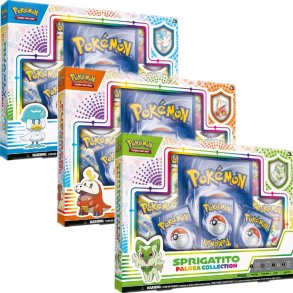 Pokémon Kort - Paldea Collection - Fuecoco, Quaxly + Sprigatito