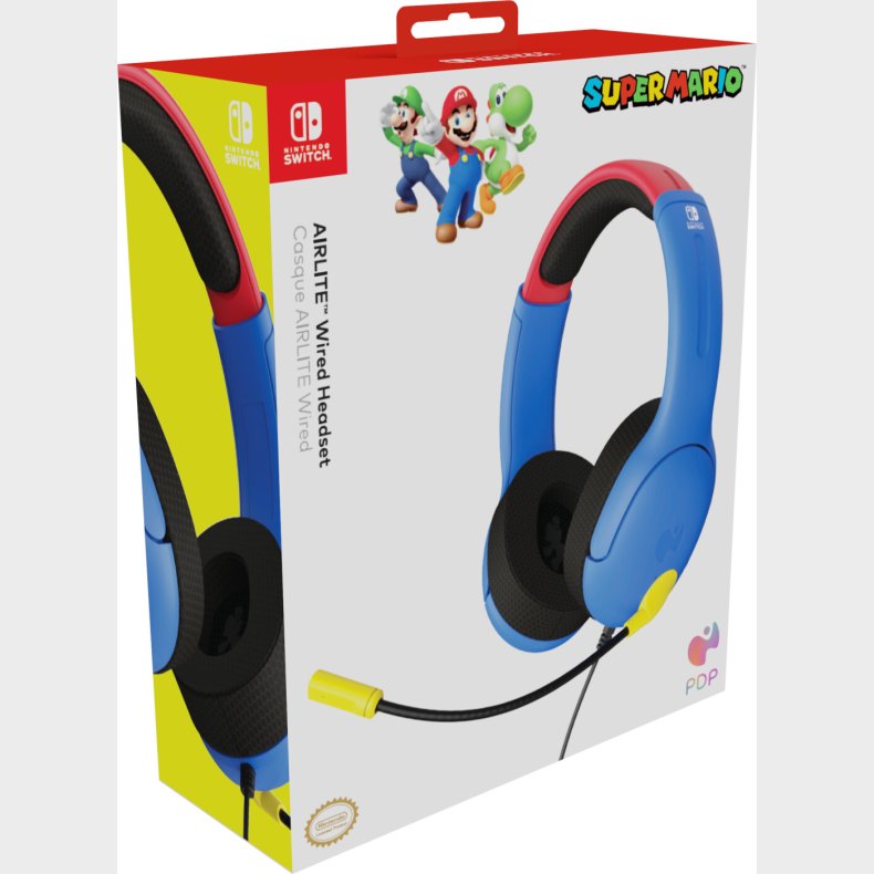 Pdp - Nintendo Switch Airlite Headset - Super Mario - Bl Rd